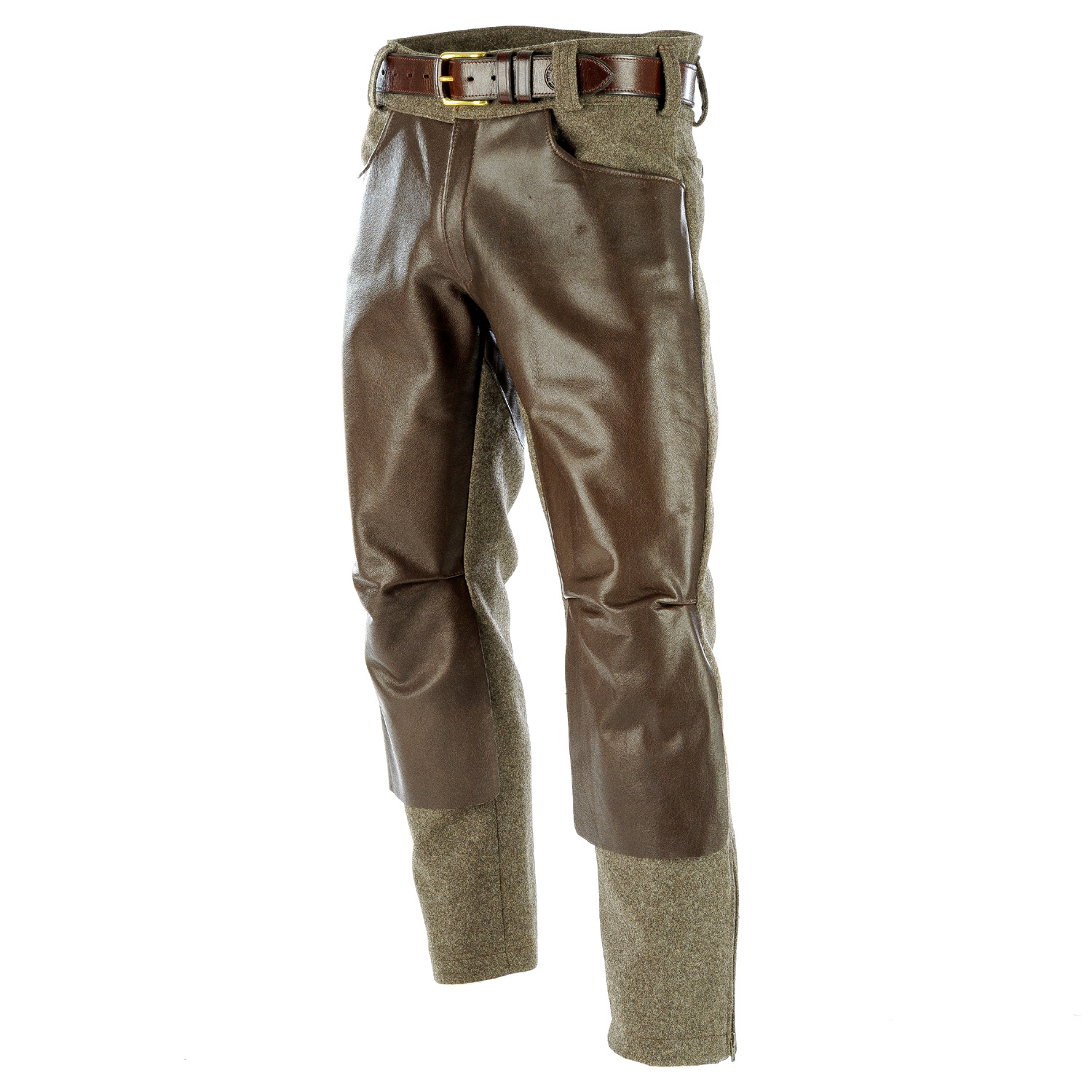 Lodenhose - Stiefelhose - Lederbesatz - Paul & Kloosterhuis