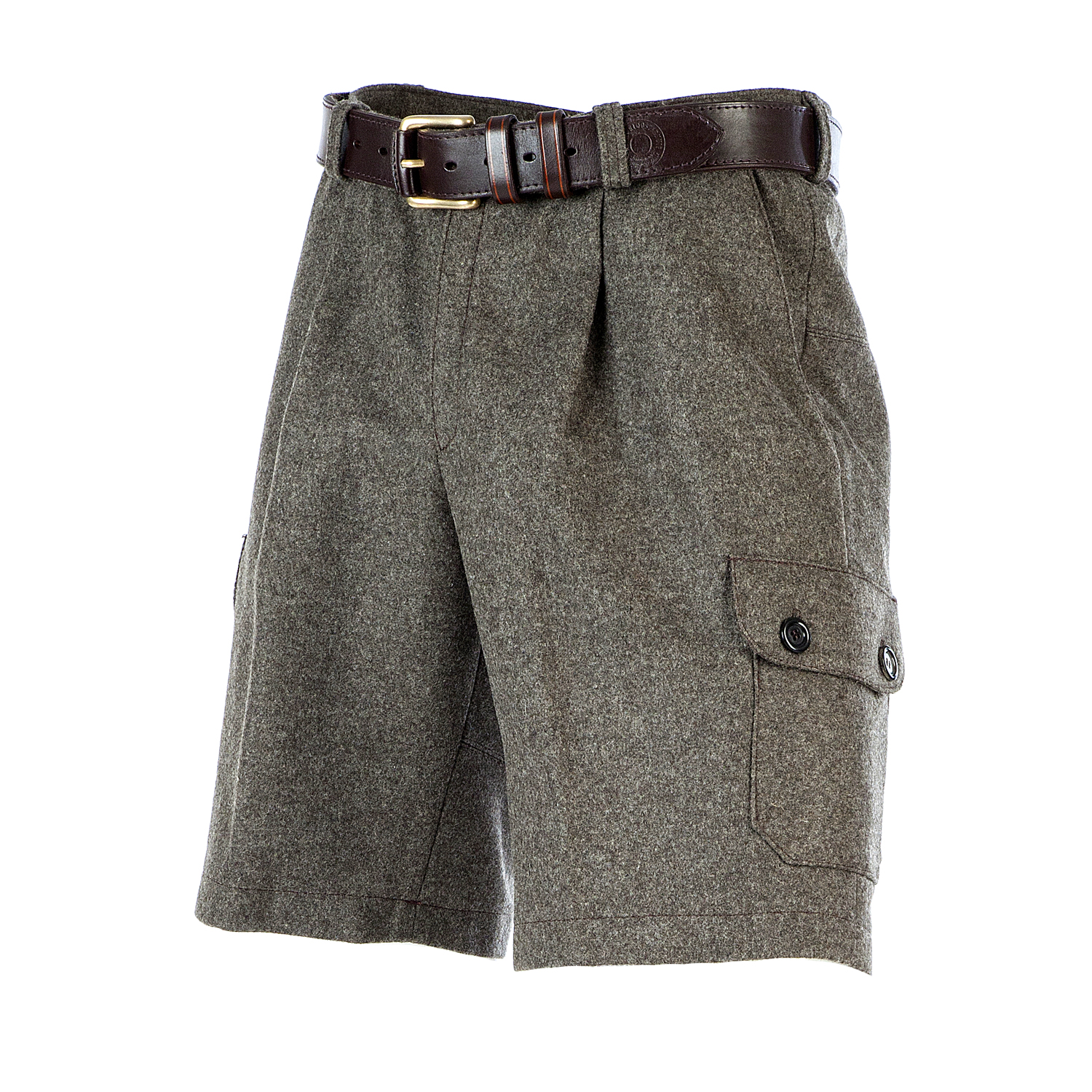 Lodenhose kurz - Lodenshorts - Classic - Bundfalte - Seitentaschen - Paul & Kloosterhuis